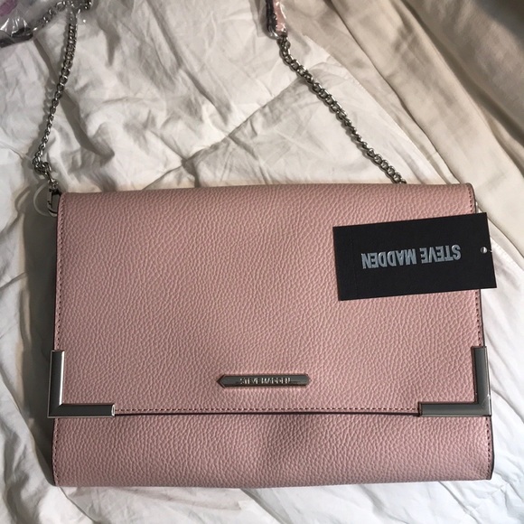 steve madden pink clutch